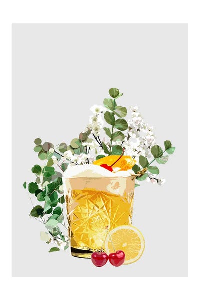 Cocktails & Mixed Drinks: Whiskey Sour Grey Cocktail by Naomi Davies