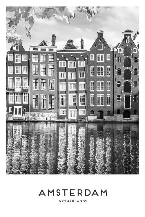 Amsterdam Netherlands Black And White