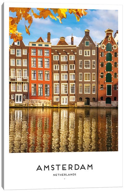 Amsterdam Netherlands Canvas Art Print - Naomi Davies