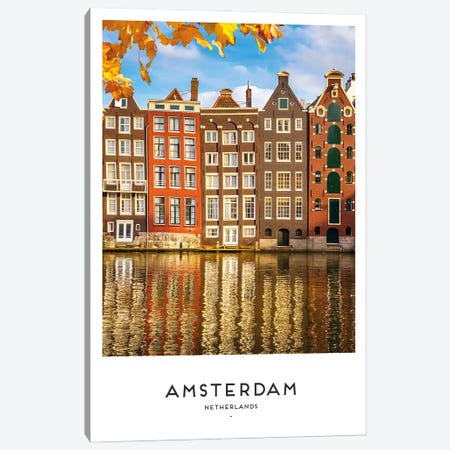 Amsterdam Netherlands Canvas Print #NMD174} by Naomi Davies Canvas Artwork