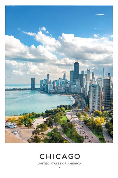 Chicago Posters: Chicago USA by Naomi Davies