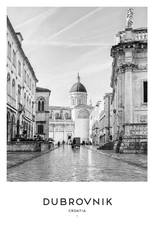 Dubrovnik Croatia Black And White