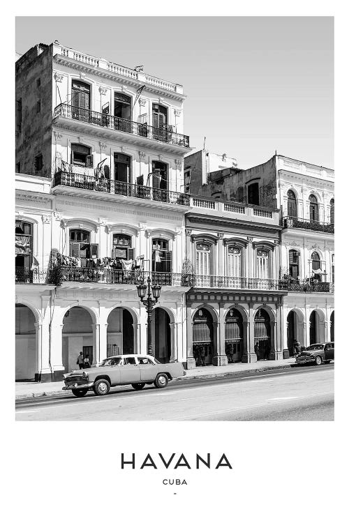 Havana Cuba Black And White