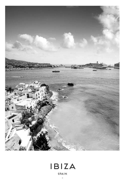 Ibiza Spain Black And White