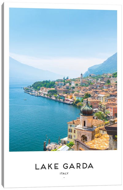 Lake Garda Italy Canvas Art Print - Scenic & Nature Typography