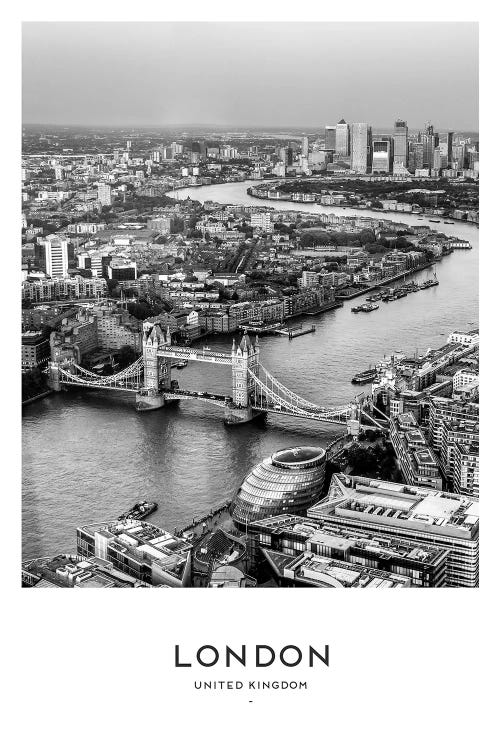 London England Black And White