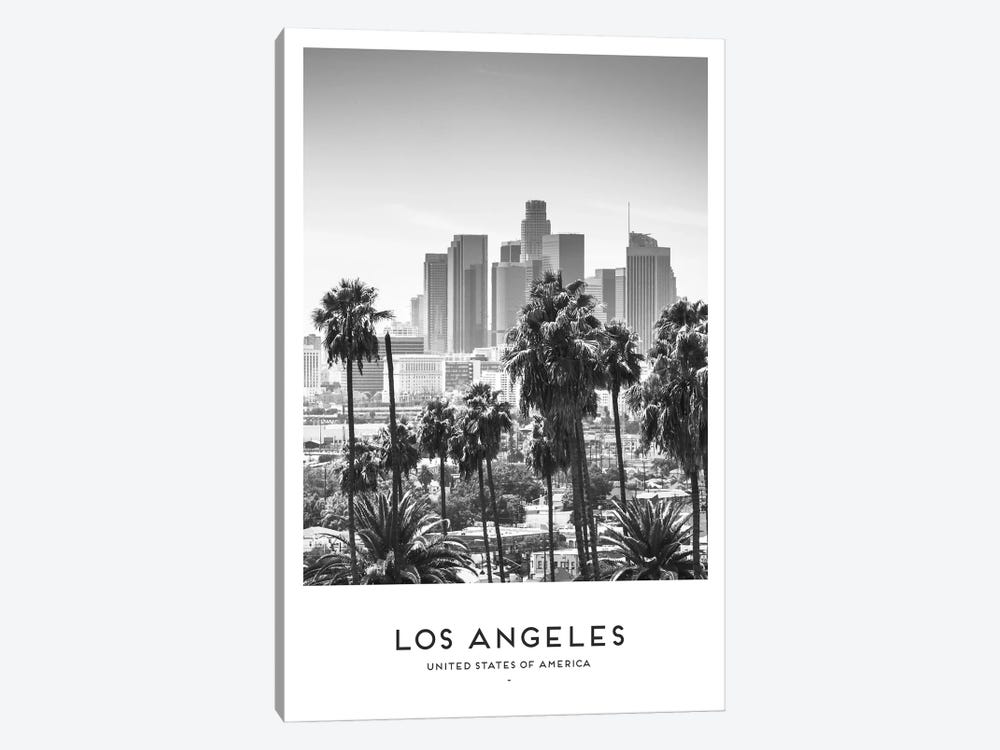 Los Angeles USA Black And White by Naomi Davies 1-piece Art Print
