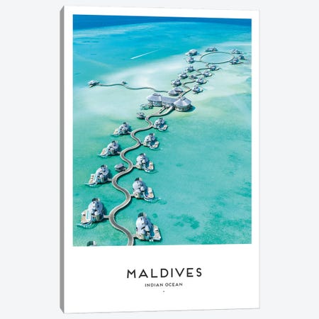 Maldives Canvas Print #NMD46} by Naomi Davies Canvas Art