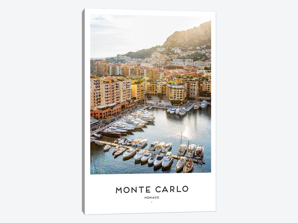 Monte Carlo Monaco by Naomi Davies 1-piece Canvas Art Print