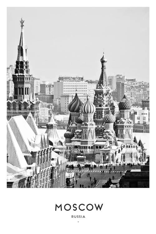 Moscow Russia Black And White