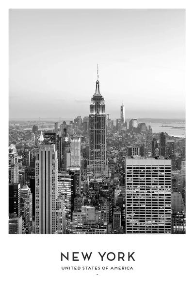 New York USA Black And White