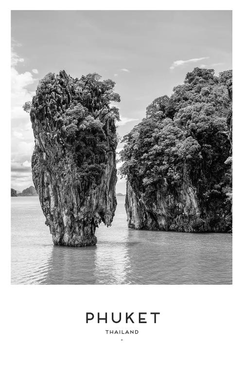 Phuket Thailand Black And White