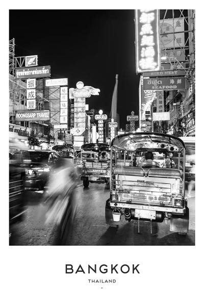 Southeast Asian Culture: Bangkok Black And White by Naomi Davies