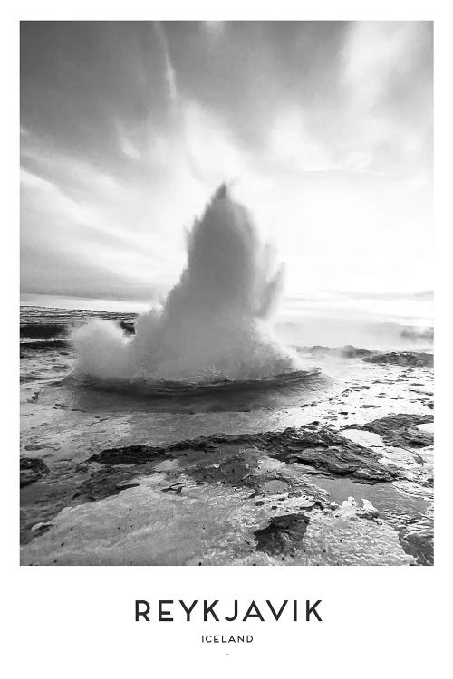 Reykjavik Iceland Black And White by Naomi Davies wall art