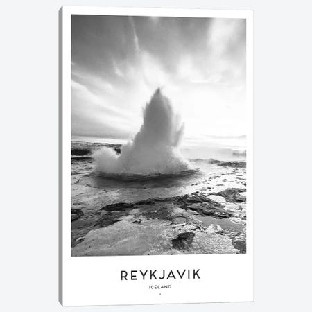 Reykjavik Iceland Black And White Canvas Print #NMD61} by Naomi Davies Canvas Art Print