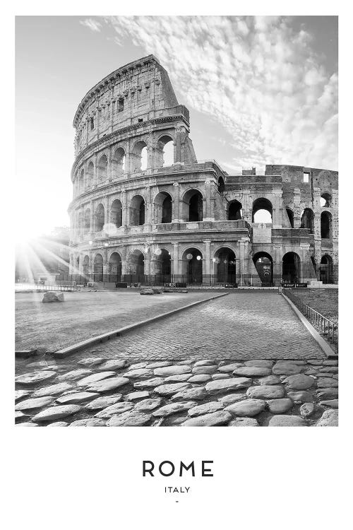 Rome Italy Black And White