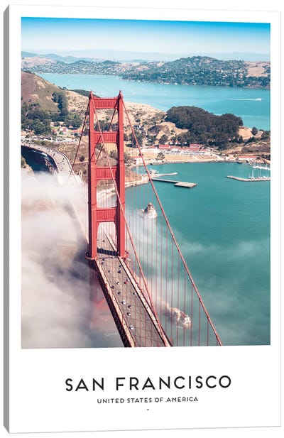 San Francisco USA Canvas Art Print - Golden Gate Bridge