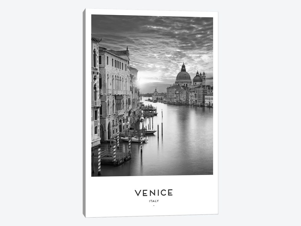 Venice Italy Black And White by Naomi Davies 1-piece Art Print