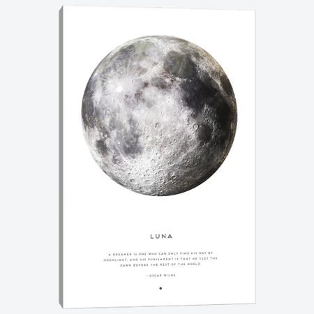 Luna Moon Astrology Canvas Print #NMD79} by Naomi Davies Canvas Artwork