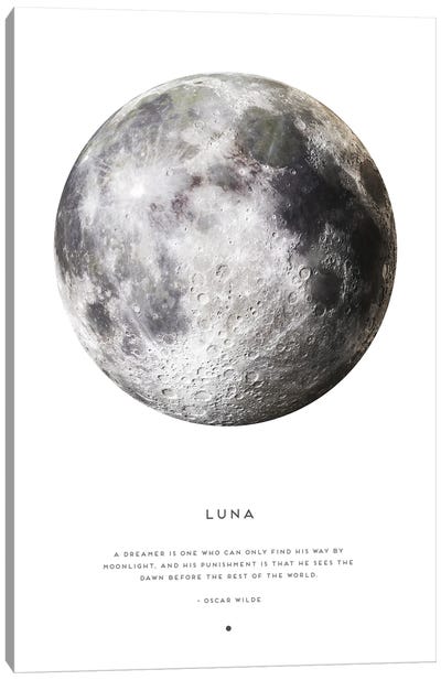 Luna Moon Astrology Canvas Art Print - Naomi Davies
