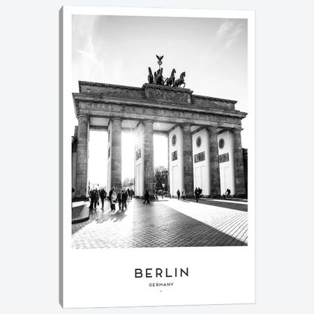 Berlin Germany Black And White Canvas Print #NMD7} by Naomi Davies Canvas Artwork
