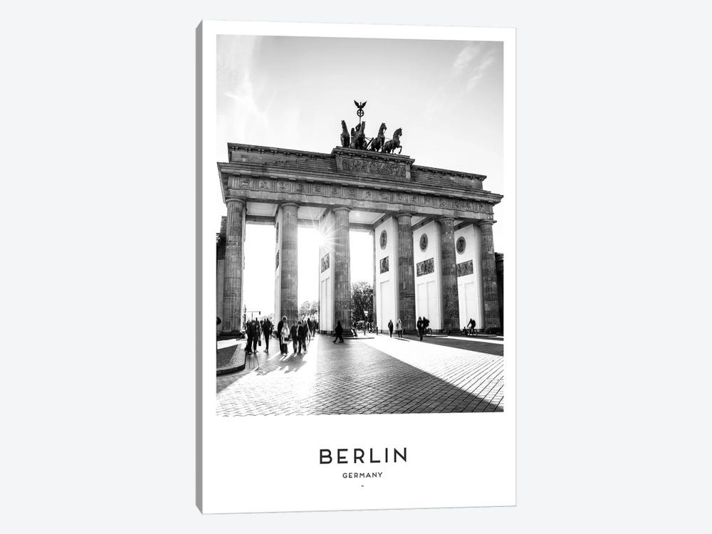 Berlin Germany Black And White by Naomi Davies 1-piece Canvas Art