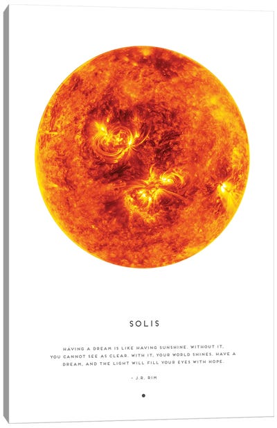 Solis Sun Astrology Canvas Art Print - Naomi Davies