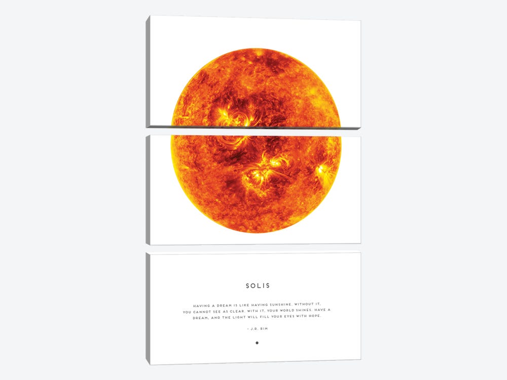 Solis Sun Astrology by Naomi Davies 3-piece Canvas Art Print