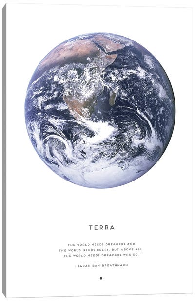 Terra Earth Astrology Canvas Art Print - Earth Art