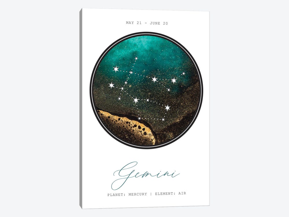 Gemini Constellation by Naomi Davies 1-piece Canvas Print
