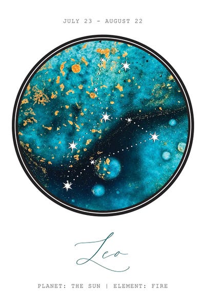 Leo: Leo Constellation by Naomi Davies