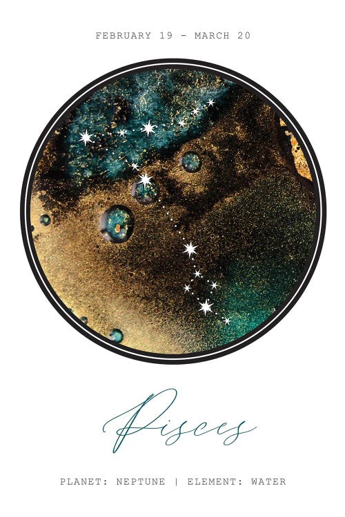 Pisces Constellation by Naomi Davies wall art