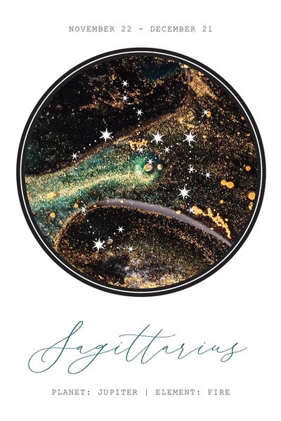 Sagittarius: Sagittarius Constellation by Naomi Davies
