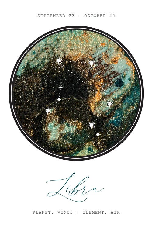 Libra Constellation by Naomi Davies wall art