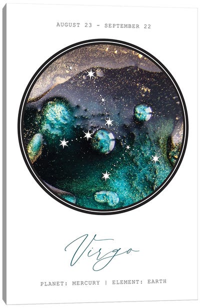 Virgo Constellation Canvas Art Print - Virgo Art