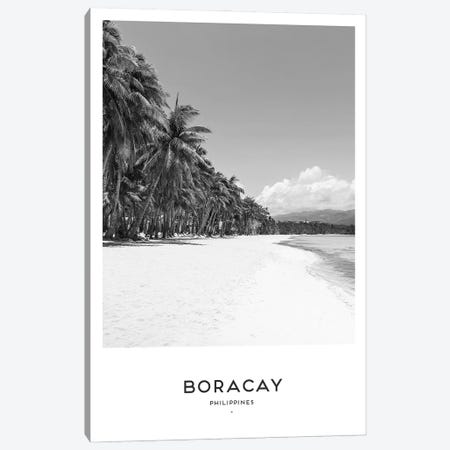 Boracay Philippines Black And White Canvas Print #NMD9} by Naomi Davies Art Print