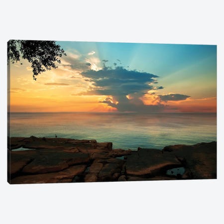 Tranquil Overlook Canvas Print #NMI12} by Natalie Mikaels Canvas Print
