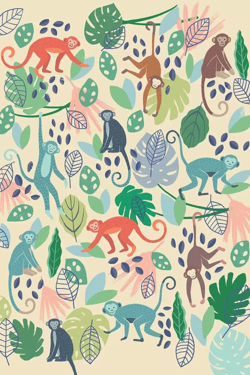 Jungle Chums IV by Nancy Mckenzie wall art