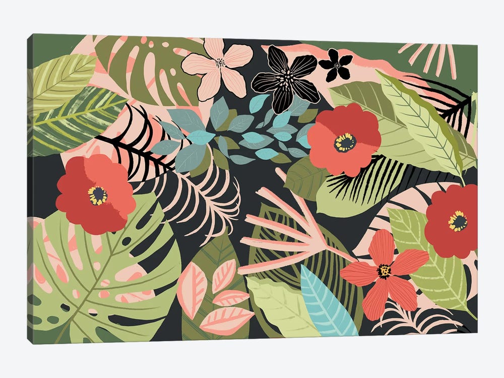 Tropical Silhouette by Nancy Mckenzie 1-piece Canvas Print