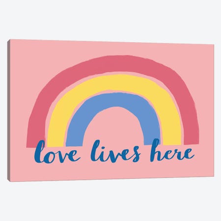 Love Lives Here Canvas Print #NMK17} by Nancy Mckenzie Canvas Art