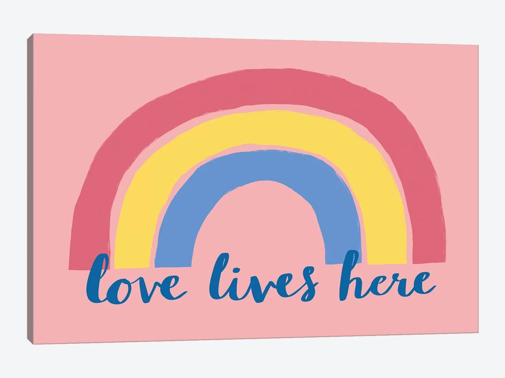 Love Lives Here by Nancy Mckenzie 1-piece Canvas Print