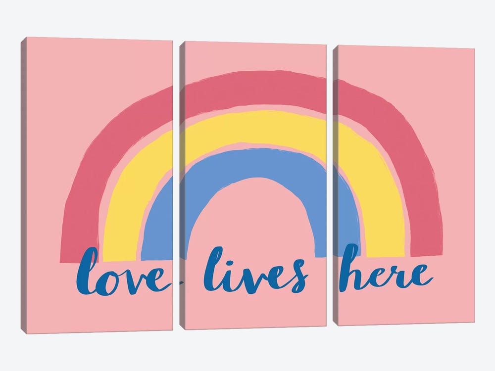 Love Lives Here by Nancy Mckenzie 3-piece Art Print