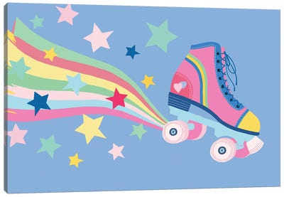 Rainbow Skate Canvas Art Print - Nancy Mckenzie