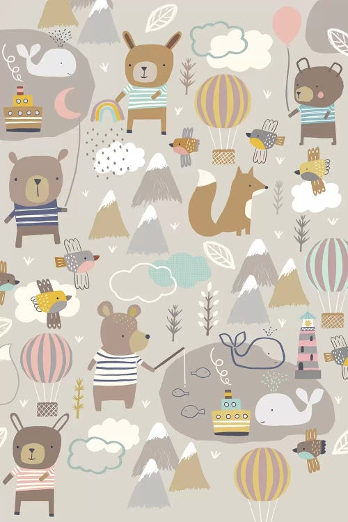 Baby Balloon Adventures I by Nancy Mckenzie wall art