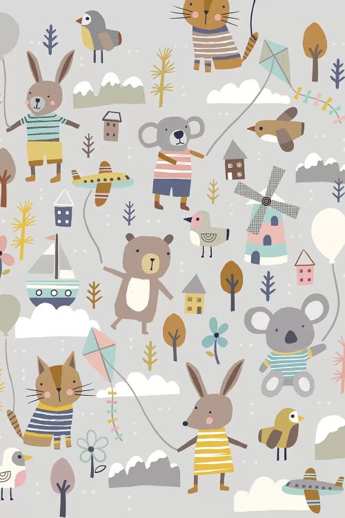 Baby Balloon Adventures II by Nancy Mckenzie wall art