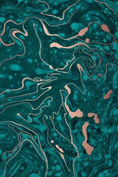 Nancy Mckenzie: Green Marbling by Nancy Mckenzie