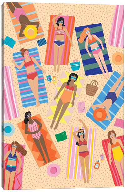 Summer Beach Fun II Canvas Art Print - Nancy Mckenzie