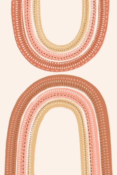 Pink Light Studio: Boho Rainbow II by Nancy Mckenzie