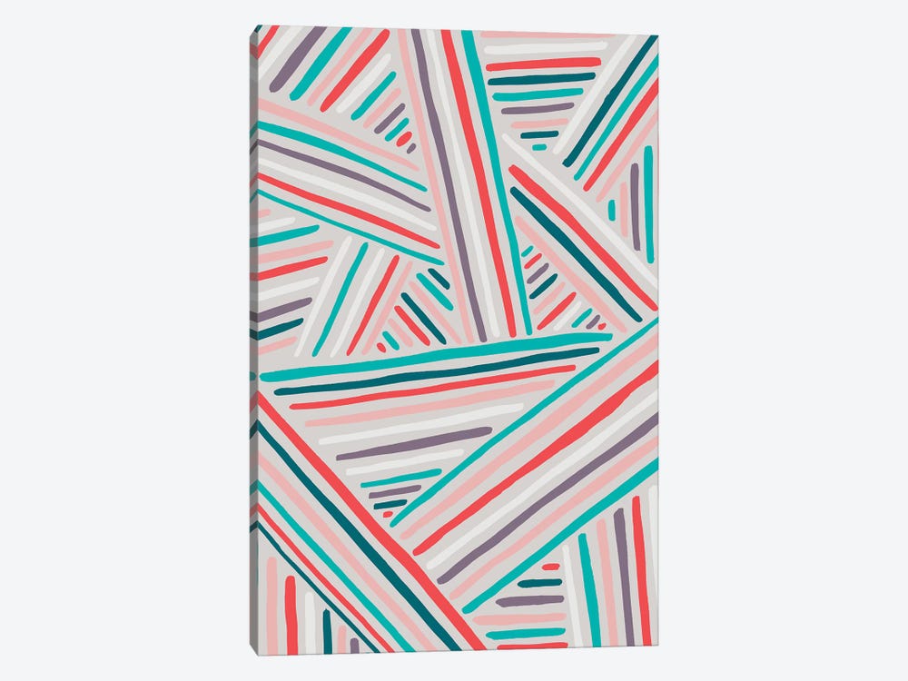 Summer Stripes by Nancy Mckenzie 1-piece Canvas Artwork