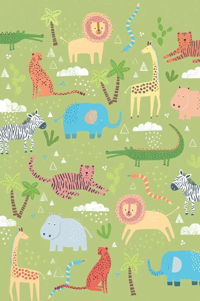 Jungle Chums III by Nancy Mckenzie canvas print